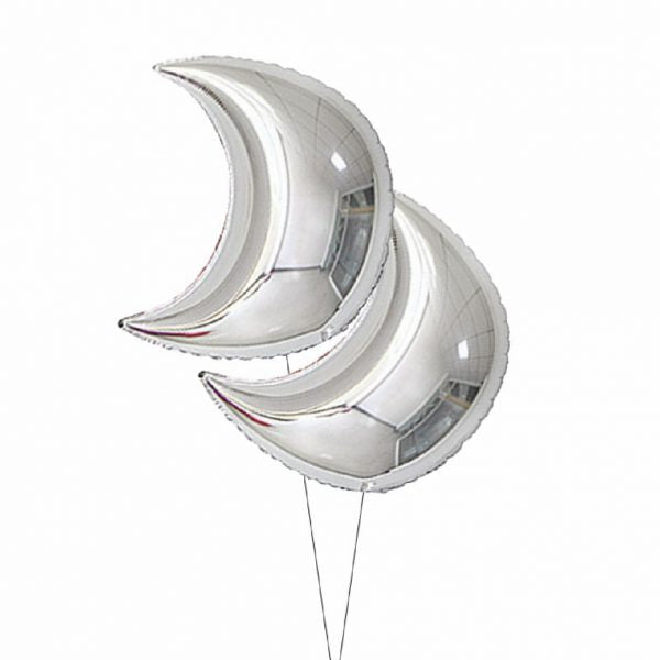 36" Self Sealing Crescent Foil Balloon - 2 Pcs