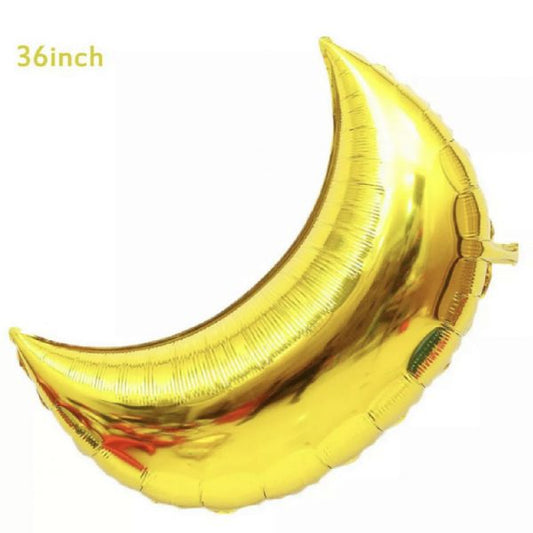 36" Self Sealing Crescent Foil Balloon - 1 Pc