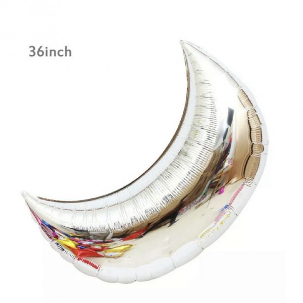 36" Self Sealing Crescent Foil Balloon - 1 Pc