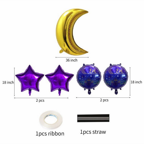 Eid Mubarak Special Foil Balloons Set