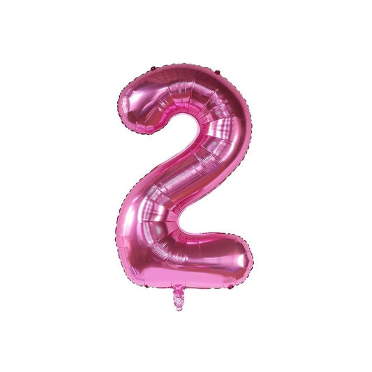 Pink 34-inch Foil Balloon Number 2