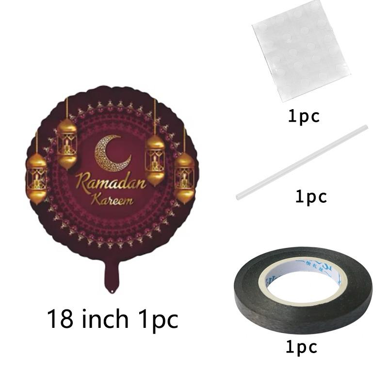 Ramadan Kareem 18-inch Foil Balloon Maroon