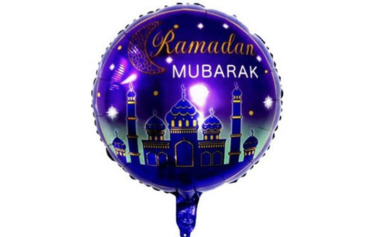 Ramadan Mubarak 18" Purple Foil Balloon