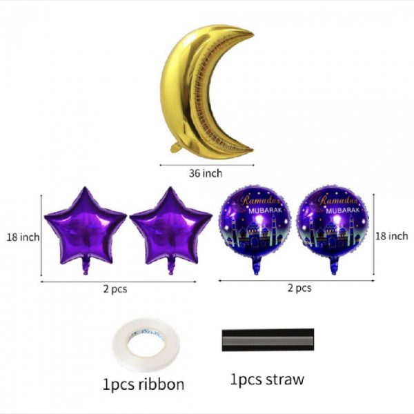 Ramadan Mubarak Special Foil Balloons Set