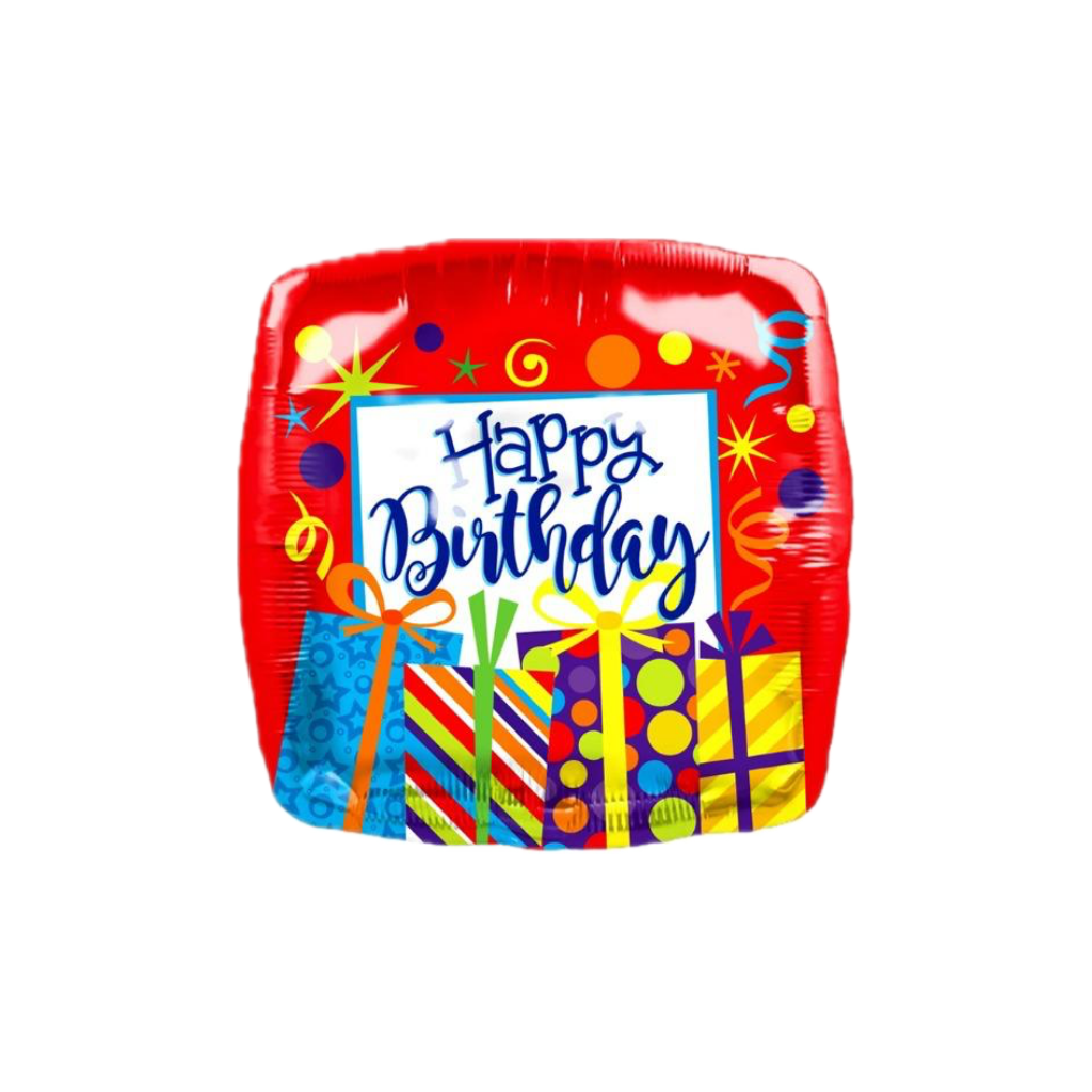 Birthday 18-inch Square Foil Balloon