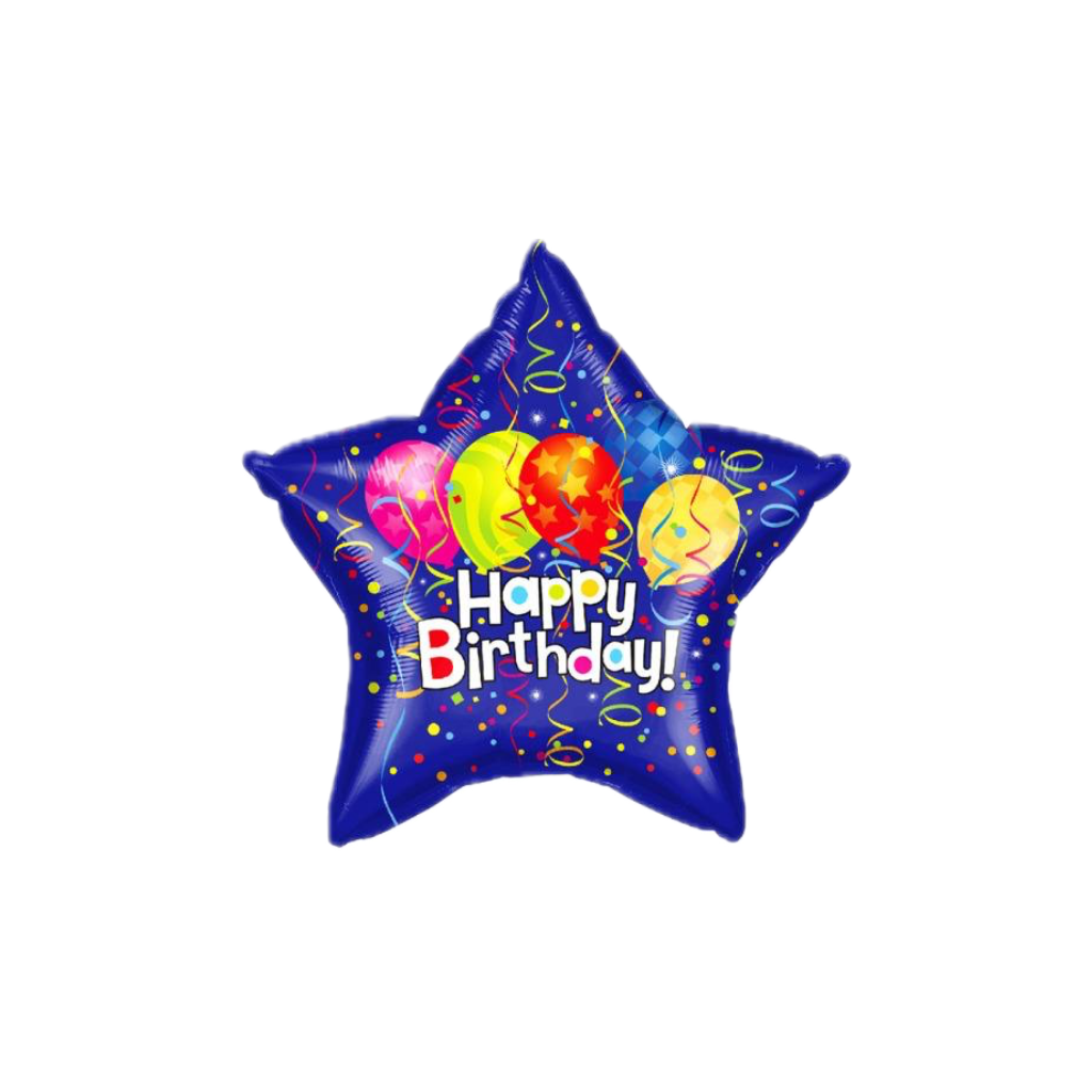 Birthday Star 18-inch Foil Balloon