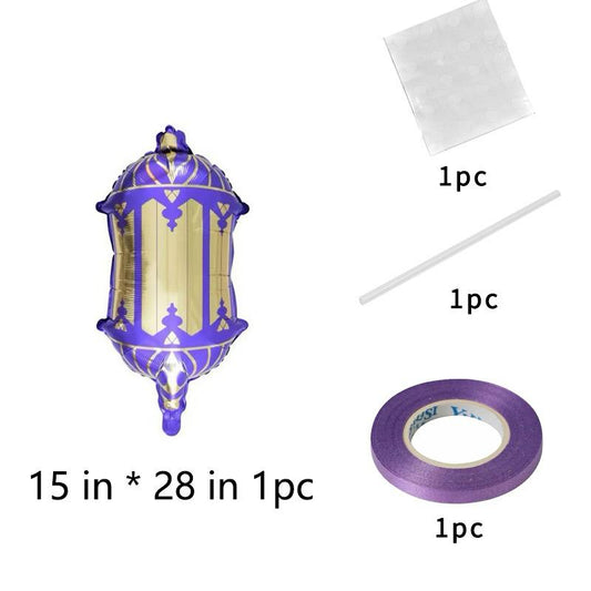 Eid Mubarak Shape Foil Balloon Purple
