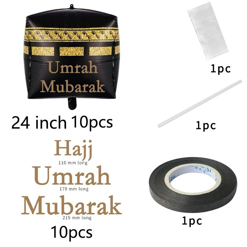 Hajj Umrah Mubarak 24-inch Balloon with Sticker