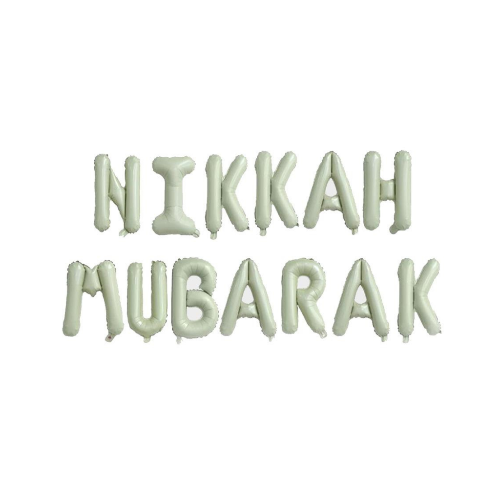 Nikah Mubarak 16-inch Balloon Set Beige
