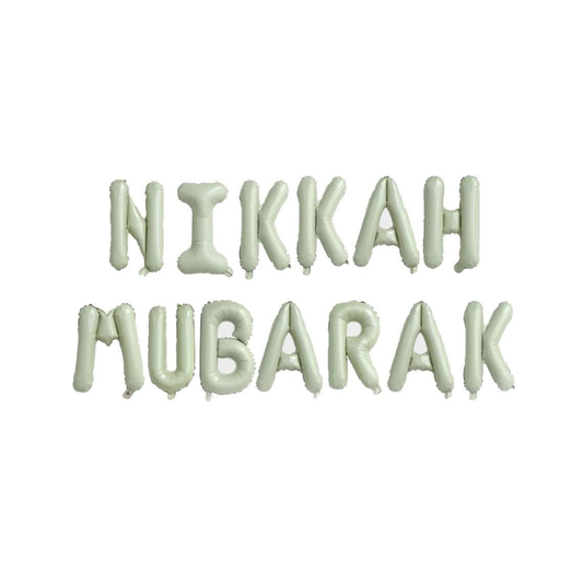 Nikah Mubarak 16-inch Balloon Set Beige