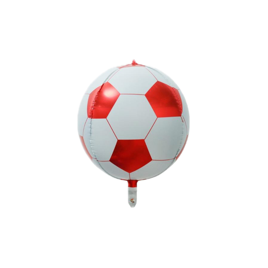 Orbz 22-inch Red & White Football Foil Balloon