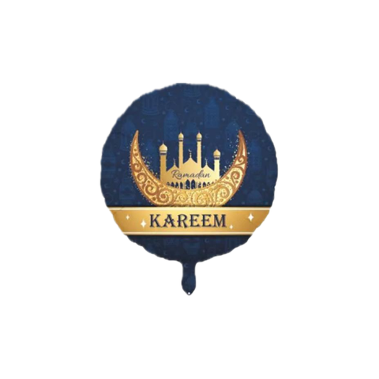 Ramadan Kareem 18-inch Foil Balloon Blue