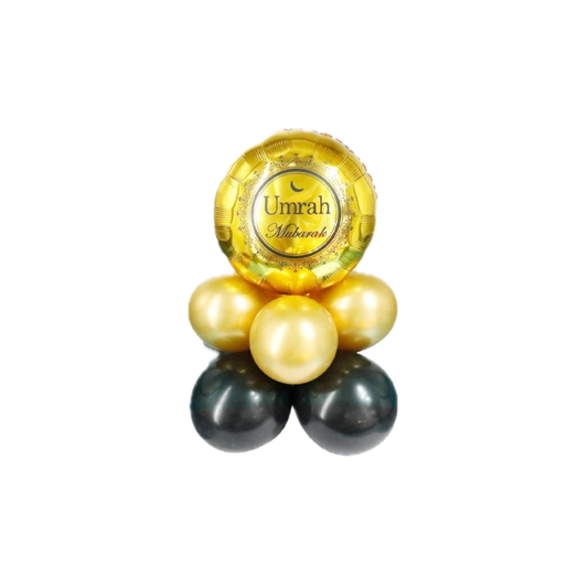 Simple Umrah Mubarak Round Balloon Set